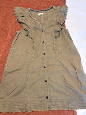 Pilcro (Anthropologie) green dress